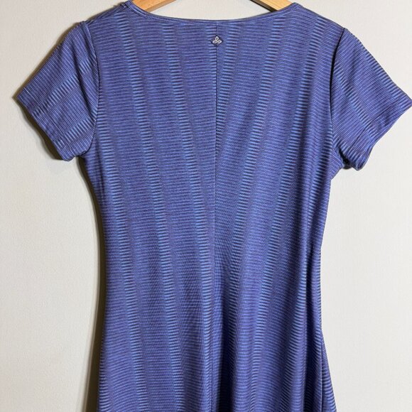 prAna Nadia Short Sleeve Wrap Mini Dress Women's XS Purple Active Activewear - Picture 8 of 11